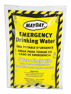 EMERGENCY DRINKING WATER 4.22 OZ. PK100 by Mayday