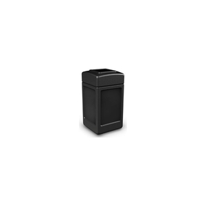 42 GALLON SQUARE WASTE RECEPTACLES, BLACK by Dci Marketing
