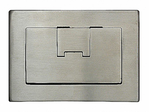 RECTANGULAR FLOOR BOX CVR 1-GANG SS by Carlon