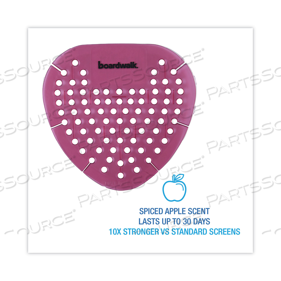 GEM URINAL SCREENS, SPICED APPLE SCENT, RED by Boardwalk