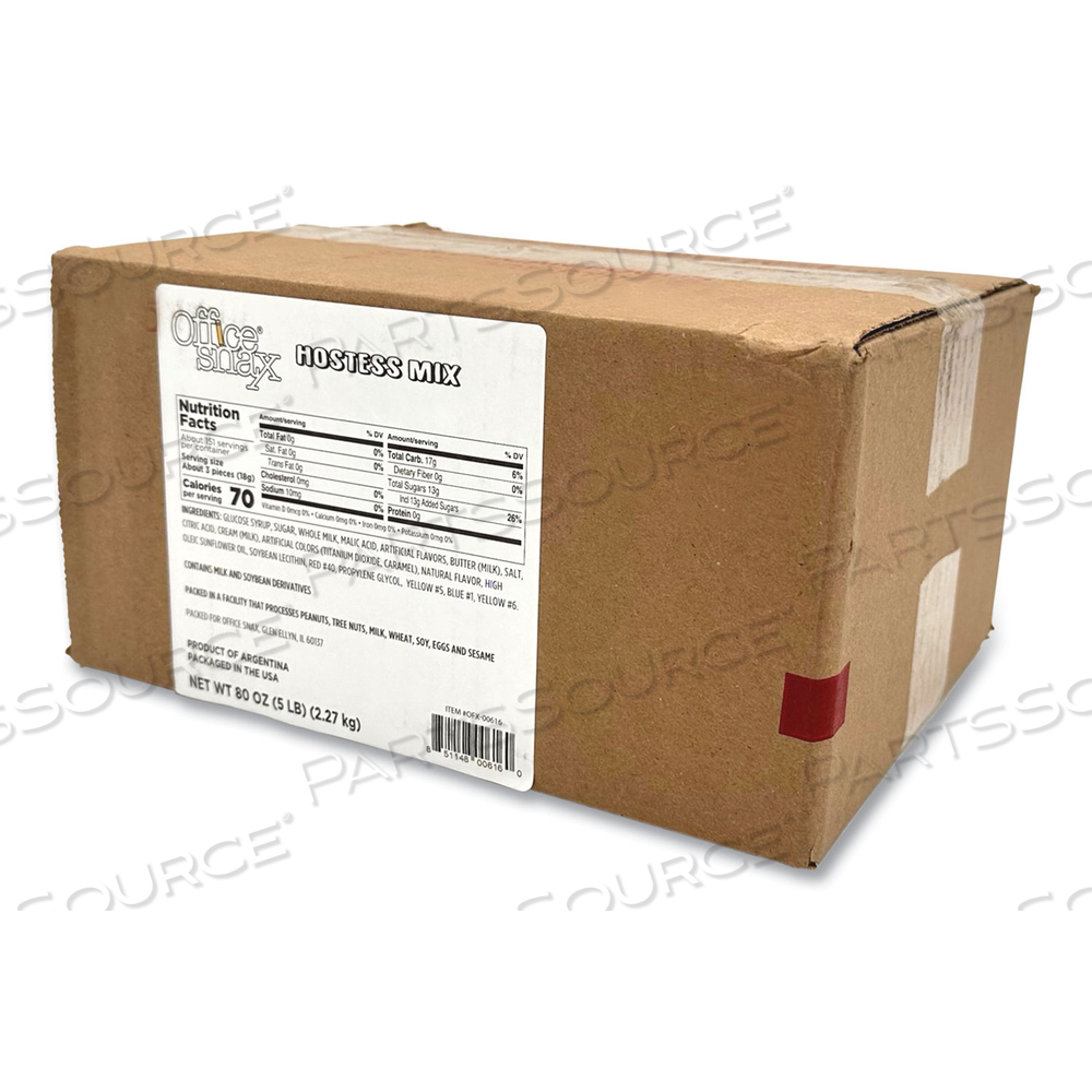 INDIVIDUALLY WRAPPED CANDY ASSORTMENTS, ASSORTED FLAVORS, 5 LB BOX by Office Snax