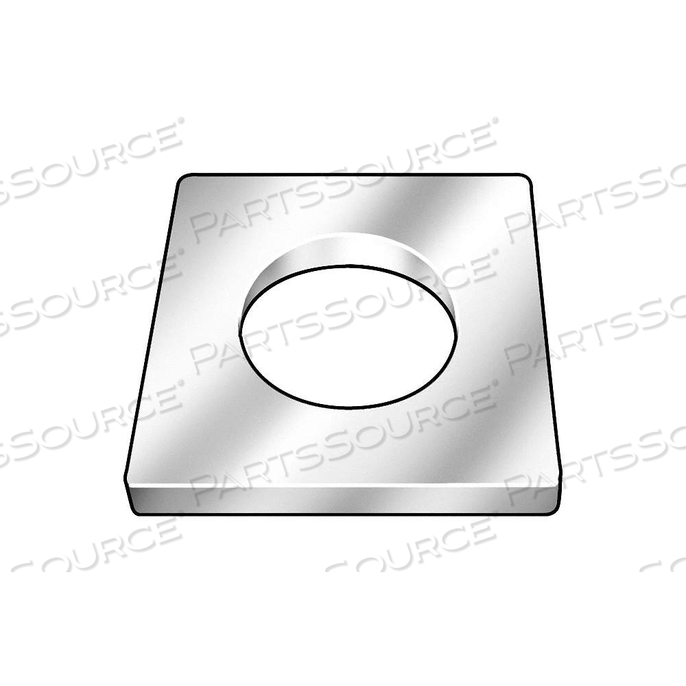SQUARE WASHER, FOR SCREW SIZE 7/8 IN, STEEL, NOT GRADED, BLACK OXIDE, 0.938 IN IN DIA by Approved Vendor SQUARE WASHER, FOR SCREW SIZE 7/8 IN, STEEL, NOT GRADED, BLACK OXIDE, 0.938 IN IN DIA by Approved Vendor