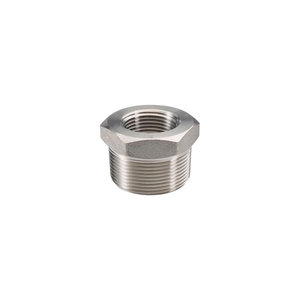 SS 304/304L FORGED PIPE FITTING 1-1/2 X 1" HEX BUSHING NPT MALE X FEMALE by Merit Brass Company
