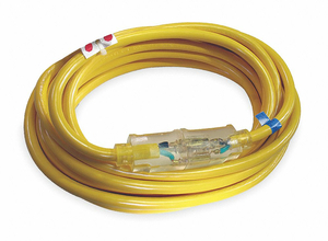 POWER CORD EXTENSION, 50 FT, 20 A, 125 VAC, 10 AWG, NEMA 5-20P TO NEMA 5-20R, YELLOW by Power First