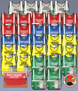 SAFETY VEST ASSORTED INC CMND UNIVSL by Disaster Management Systems (DMS)