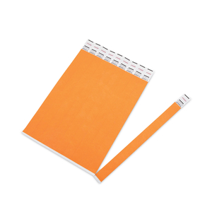 CROWD MANAGEMENT WRISTBANDS, SEQUENTIALLY NUMBERED, 9.75" X 0.75", NEON ORANGE, 500/PACK by Advantus