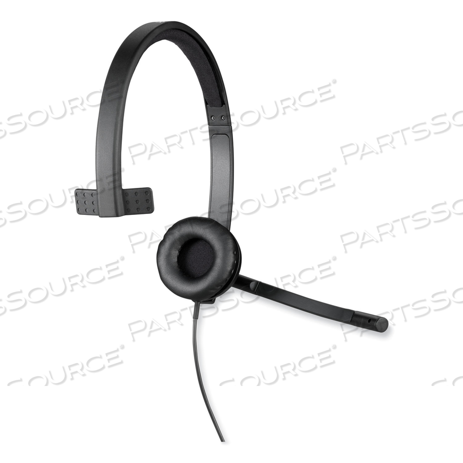 H570E MONAURAL OVER THE HEAD WIRED HEADSET, BLACK by Logitech