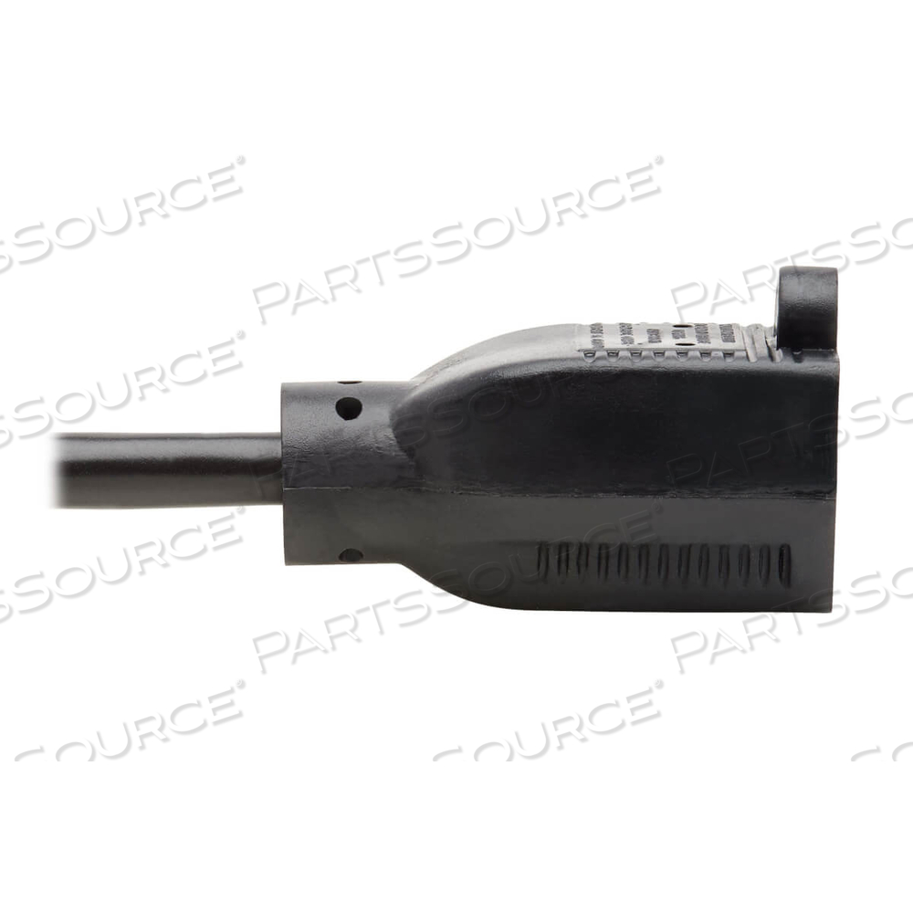 POWER EXTENSION CORD, BLACK, 18 AWG, 120 V, 10 A, RIGHT-ANGLE NEMA 5-15P TO NEMA 5-15R, 25 FT by Tripp Lite POWER EXTENSION CORD, BLACK, 18 AWG, 120 V, 10 A, RIGHT-ANGLE NEMA 5-15P TO NEMA 5-15R, 25 FT by Tripp Lite