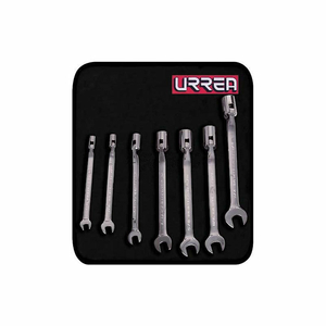 FLEX COMBINATION WRENCH SET, 3/8" - 3/4", 7 PIECE SET by Urrea Professional Tools