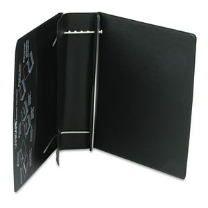 VARICAP EXPANDABLE BINDER, 2 POSTS, 6" CAPACITY, 11 X 8.5, BLACK by Charles Leonard