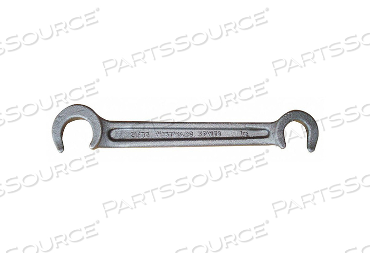 DOUBLE-END VALVE WHEEL WRENCH, HEAD SIZE 1 IN, 1 5/16 IN, ALLOY STEEL, BLACK OXIDE, OVERALL LENGTH 17 1/2 IN, NON-MAGNETIC NO, NONSPARKING N by Westward DOUBLE-END VALVE WHEEL WRENCH, HEAD SIZE 1 IN, 1 5/16 IN, ALLOY STEEL, BLACK OXIDE, OVERALL LENGTH 17 1/2 IN, NON-MAGNETIC NO, NONSPARKING N by Westward