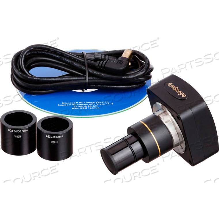 AMSCOPE 10MP USB2.0 MICROSCOPE DIGITAL CAMERA & SOFTWARE by United Scope AMSCOPE 10MP USB2.0 MICROSCOPE DIGITAL CAMERA & SOFTWARE by United Scope