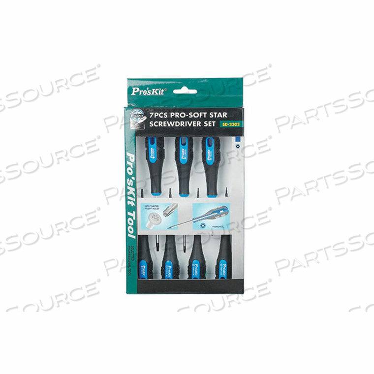 7 PC SECURITY TORX SCREWDRIVER SET by Eclipse Enterprises, Inc.