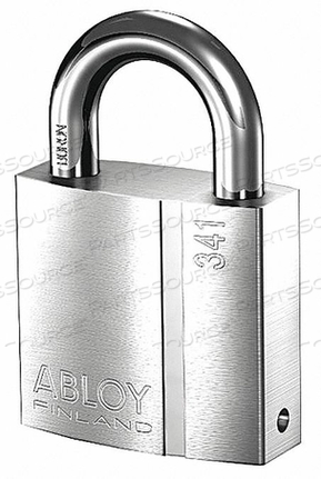 KEYED PADLOCK 1 3/32 IN RECTANGLE SILVER by Abloy