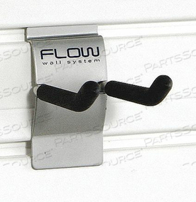 SMALL HOOK HANGING 50 LB. GRAY/BLACK PK6 by Flow Wall SMALL HOOK HANGING 50 LB. GRAY/BLACK PK6 by Flow Wall