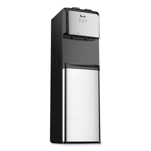 BOTTOM LOADING WATER DISPENSER WITH UV LIGHT, 3 TO 5 GAL, 41.25 H, BLACK/STAINLESS STEEL by Avanti Products