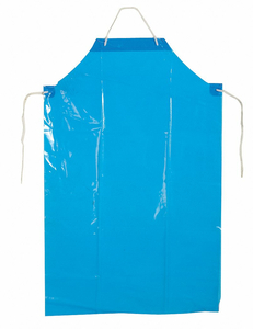 GROMMET APRON BLUE 45 IN L PK100 by Polyco