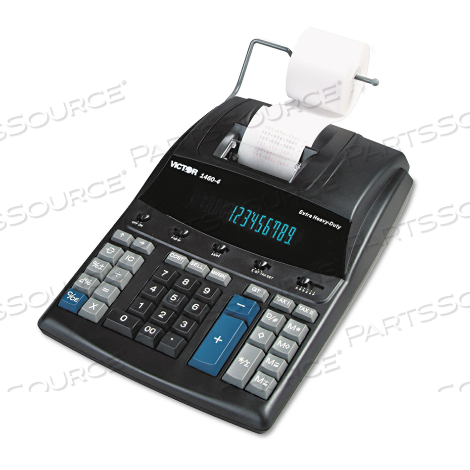 12-DIGIT PRINTING CALCULATOR, 2 COLOR PRINTING, 8" X 12-1/4" X 3-1/4", BLACK by Victor Technology, LLC