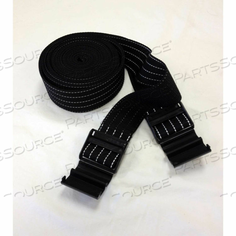 PARK BLACK REFLECTIVE STRAP WITH STRAP LOCK BUCKLE, 158"L X 2"W, SET OF 2 by Sentry Protection System PARK BLACK REFLECTIVE STRAP WITH STRAP LOCK BUCKLE, 158"L X 2"W, SET OF 2 by Sentry Protection System