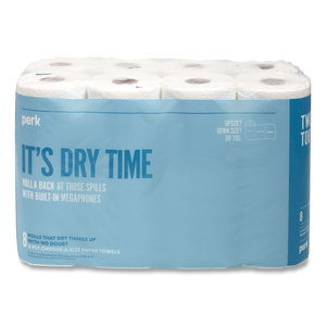 CHOOSE-A-SIZE KITCHEN ROLL PAPER TOWELS, 2-PLY, 5.9 X 11, WHITE, 116 SHEETS/ROLL, 8 ROLLS/PACK by Perk CHOOSE-A-SIZE KITCHEN ROLL PAPER TOWELS, 2-PLY, 5.9 X 11, WHITE, 116 SHEETS/ROLL, 8 ROLLS/PACK by Perk