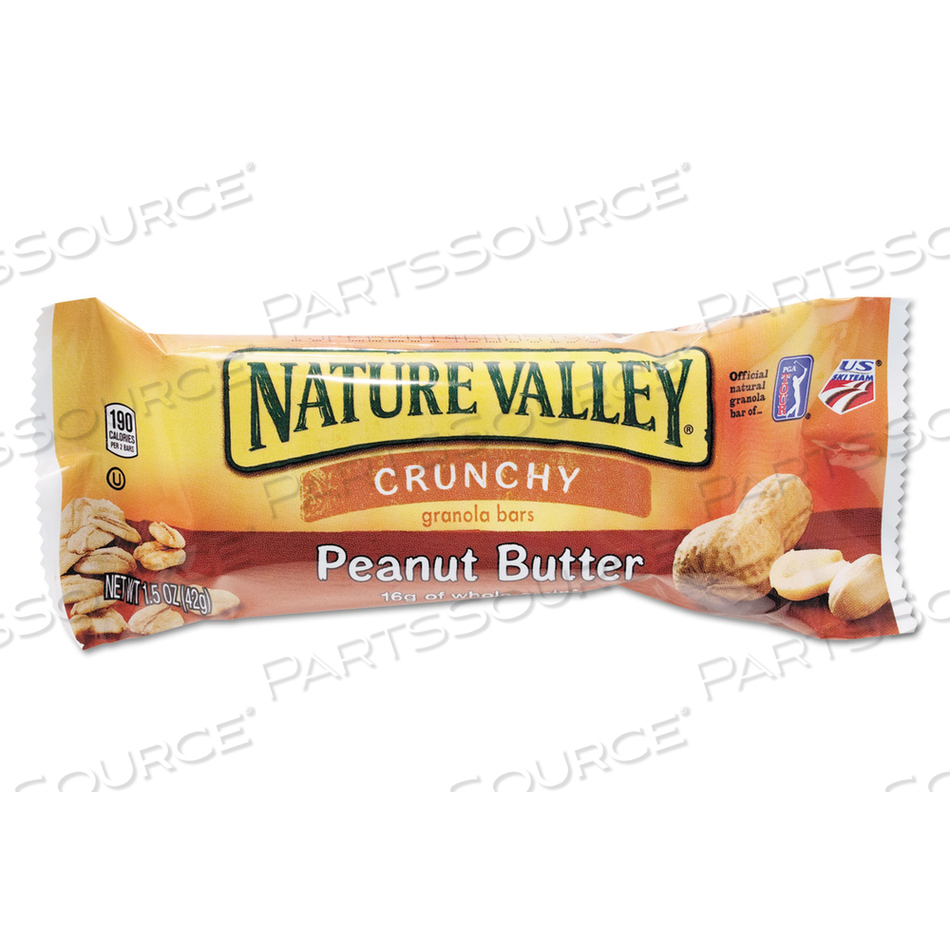 GRANOLA BARS, PEANUT BUTTER CEREAL, 1.5 OZ BAR by Nature Valley GRANOLA BARS, PEANUT BUTTER CEREAL, 1.5 OZ BAR by Nature Valley
