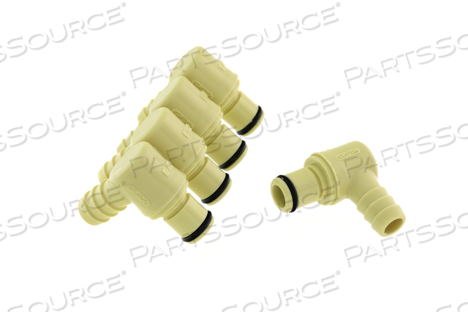 ELBOW, RIGHT ANGLE CONNECTOR, CRC®, BARBED CONNECTION TYPE, FOR RENATRON® REPROCESSING SYSTEM by Medivators (Cantel Medical) (now STERIS) ELBOW, RIGHT ANGLE CONNECTOR, CRC®, BARBED CONNECTION TYPE, FOR RENATRON® REPROCESSING SYSTEM by Medivators (Cantel Medical) (now STERIS)