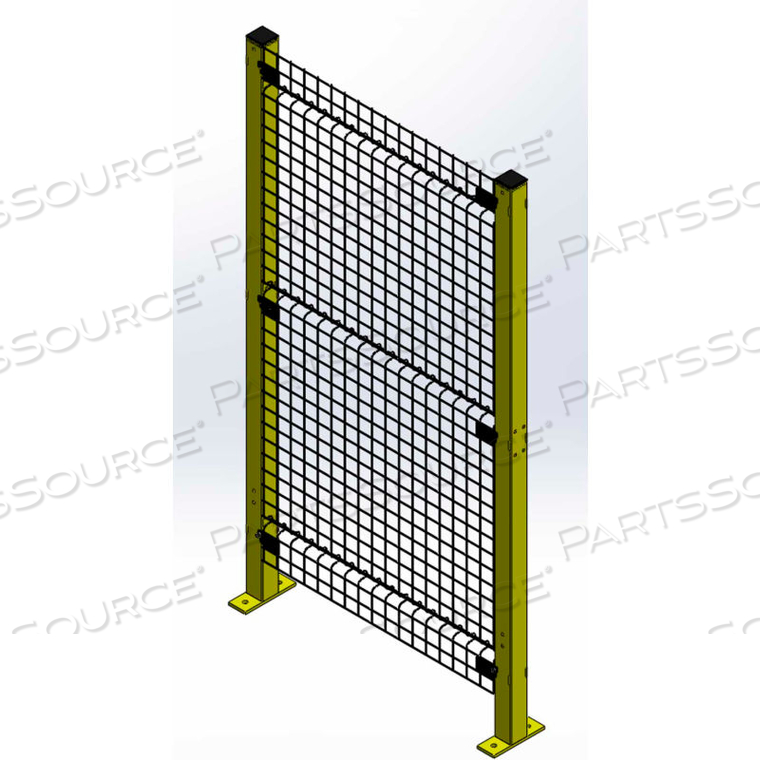 VELOX, MACHINE GUARD PANEL, 4' 10"W X 2'H, BLACK by Husky Rack & Wire