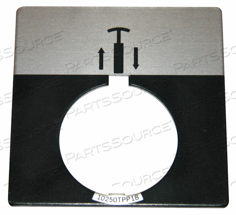 BLANK LEGEND PLATE PUSH/PULL BLACK by Eaton BLANK LEGEND PLATE PUSH/PULL BLACK by Eaton