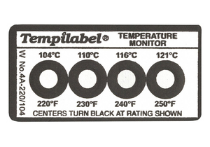 NON-REVERSIBLE TEMP INDICATOR STRIP PK10 by La-Co