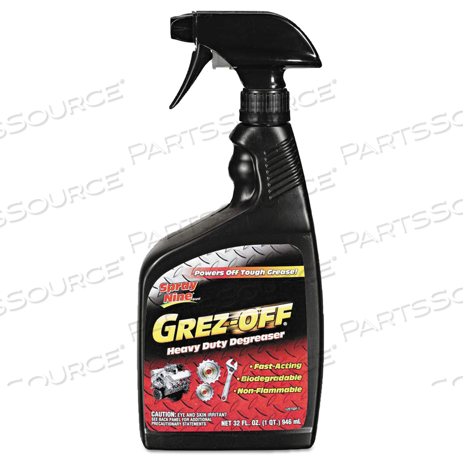 GREZ-OFF HEAVY-DUTY DEGREASER, 32 OZ SPRAY BOTTLE by Spray Nine