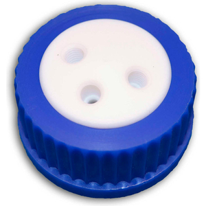 3-PORT CAP WITH PLUGS, FOR GLASS BOTTLES WITH GL45 CLOSURE by CP Lab Safety