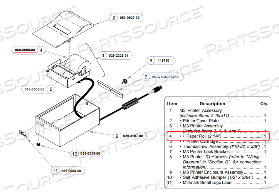 DIAGNOSTIC RECORDING THERMAL PAPER by Midmark Corp.