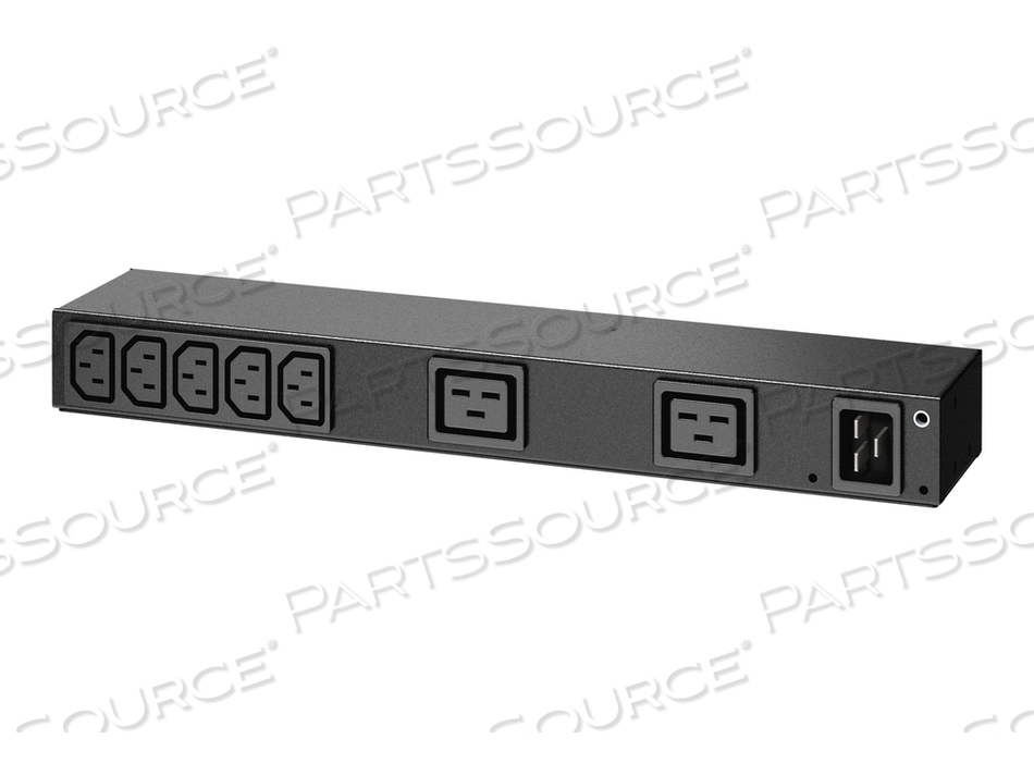 RACK PDU, BASIC, 0U/1U, 100-240V/20A, 220-240V/16A, (7) C13, (2) C19 by APC / American Power Conversion