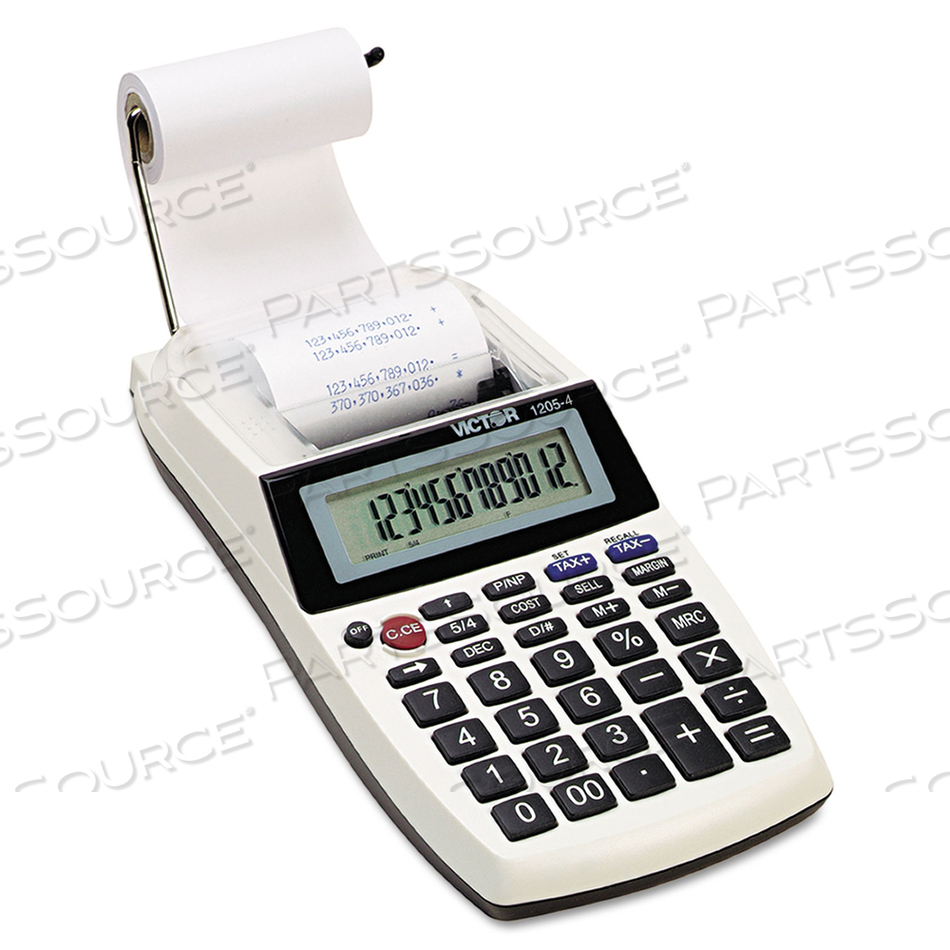 1205-4 PALM/DESKTOP ONE-COLOR PRINTING CALCULATOR, BLACK PRINT, 2 LINES/SEC by Victor Technology, LLC