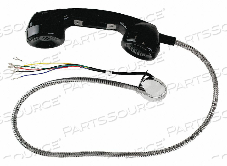 HANDSET PLASTIC BLACK ARMORED CORD by Hubbell Power Systems HANDSET PLASTIC BLACK ARMORED CORD by Hubbell Power Systems