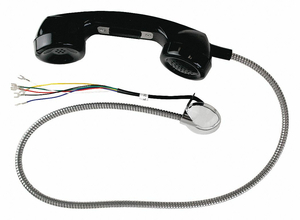 HANDSET PLASTIC BLACK ARMORED CORD by Hubbell Power Systems HANDSET PLASTIC BLACK ARMORED CORD by Hubbell Power Systems