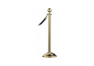 SPHERE TOP POST SATIN BRASS TRAD by Lawrence Metal