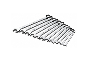 COMBO WRENCH SET LONG CHROME 8-19MM 12PC by SK Professional Tools
