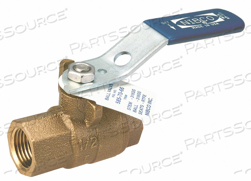BRONZE BALL VALVE INLINE FNPT 1/4 IN by Nibco BRONZE BALL VALVE INLINE FNPT 1/4 IN by Nibco