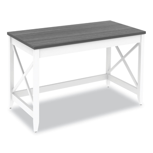 FARMHOUSE WRITING DESK, 47.24" X 23.62" X 29.53", GRAY by Workspace by Alera FARMHOUSE WRITING DESK, 47.24" X 23.62" X 29.53", GRAY by Workspace by Alera