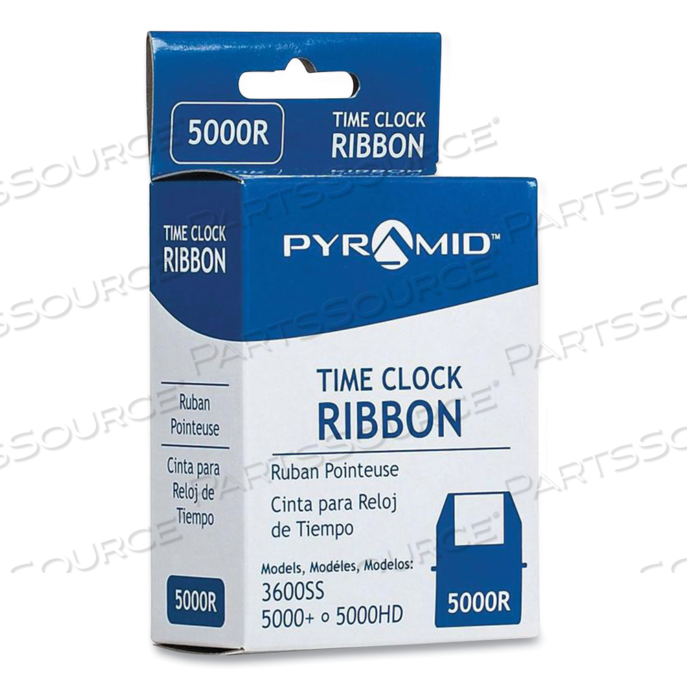 5000R TIME CLOCK RIBBON, BLACK by Pyramid