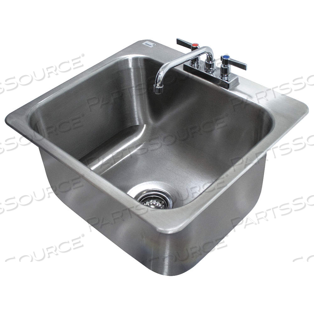 DROP-IN SINK WITH FAUCET, DUAL MANUAL HANDLE, LEVER, ADVANCE TABCO, 1 GPM FLOW RATE, 12 IN BOWL DP by Approved Vendor DROP-IN SINK WITH FAUCET, DUAL MANUAL HANDLE, LEVER, ADVANCE TABCO, 1 GPM FLOW RATE, 12 IN BOWL DP by Approved Vendor