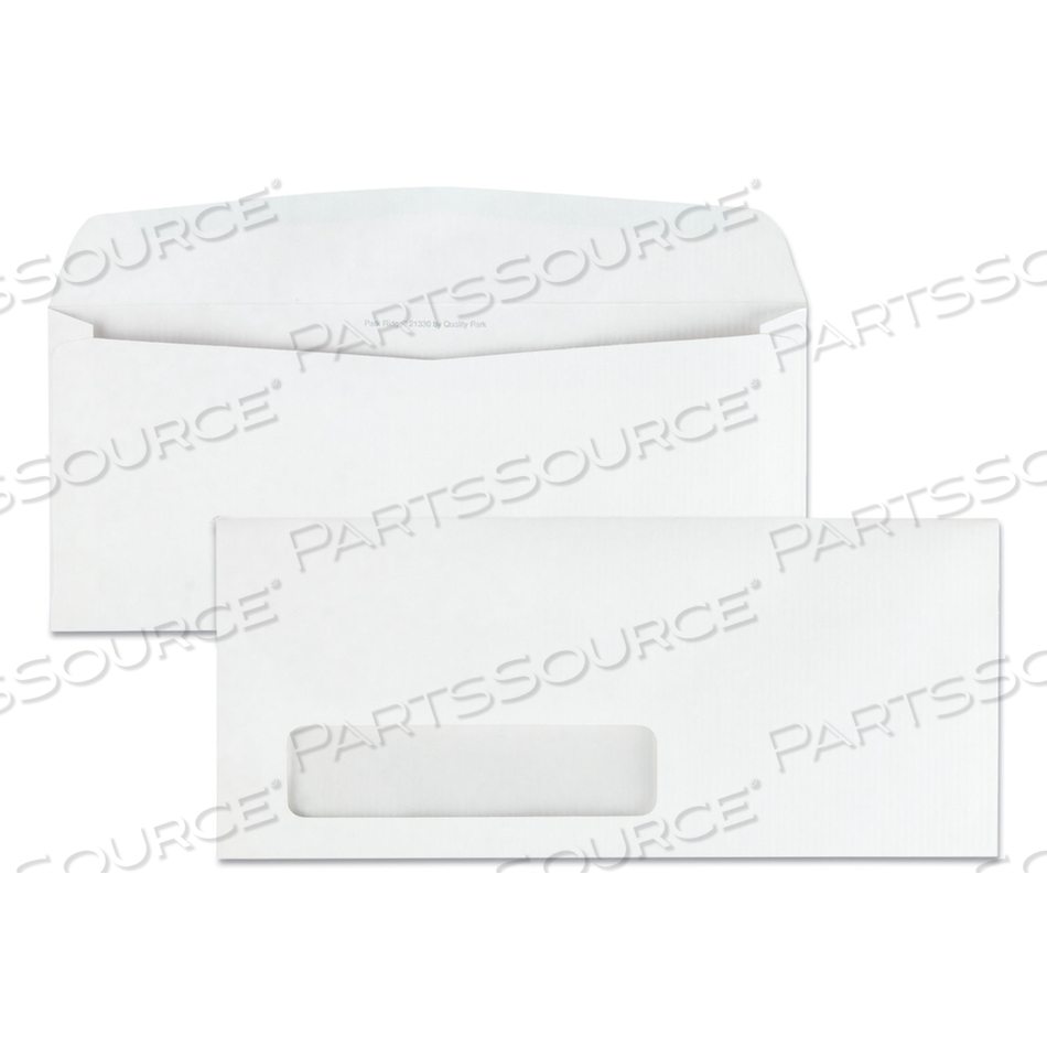 PARK RIDGE EMBOSSED EXECUTIVE ENVELOPE, ADDRESS WINDOW, #10, COMMERCIAL FLAP, GUMMED CLOSURE, 4.13 X 9.5, WHITE by Quality Park Products PARK RIDGE EMBOSSED EXECUTIVE ENVELOPE, ADDRESS WINDOW, #10, COMMERCIAL FLAP, GUMMED CLOSURE, 4.13 X 9.5, WHITE by Quality Park Products