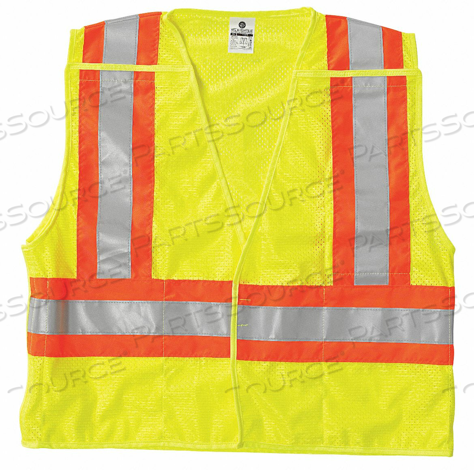 VEST ANSI 2 S YELLOW/GRN POLYESTER MESH by ML Kishigo VEST ANSI 2 S YELLOW/GRN POLYESTER MESH by ML Kishigo