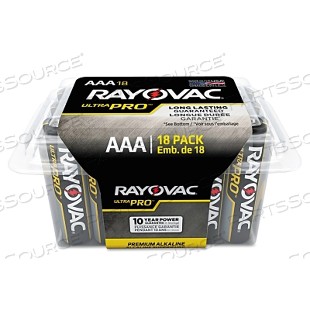ULTRA PRO ALKALINE RECLOSABLE BATTERIES, AAA by Rayovac