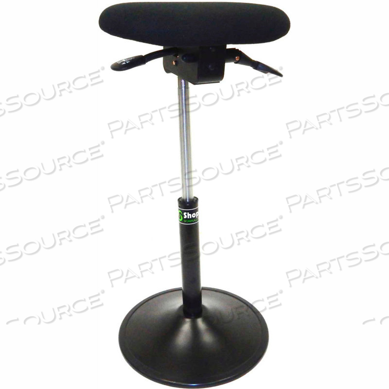 SHOPSOL SIT STAND TASK STOOL - FABRIC - BLACK 