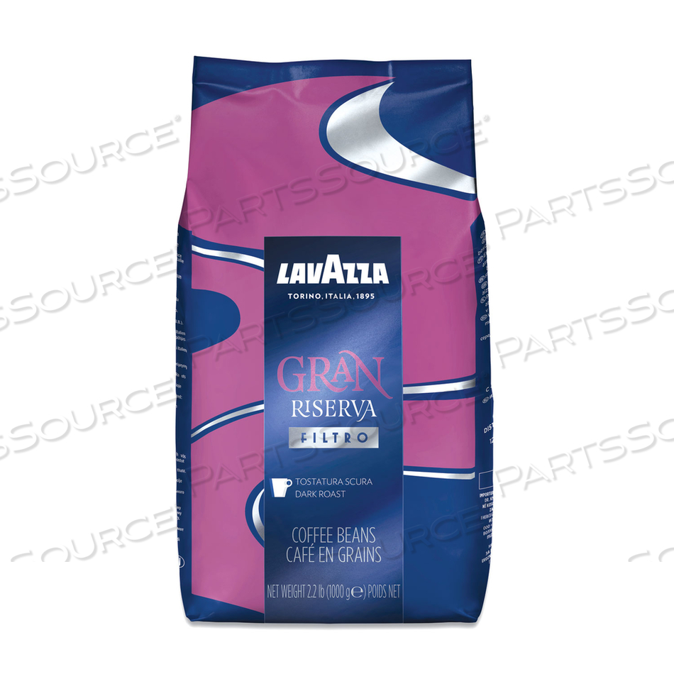 GRAN RISERVA WHOLE BEAN COFFEE, DARK AND BOLD, 2.2 LB BAG by Lavazza