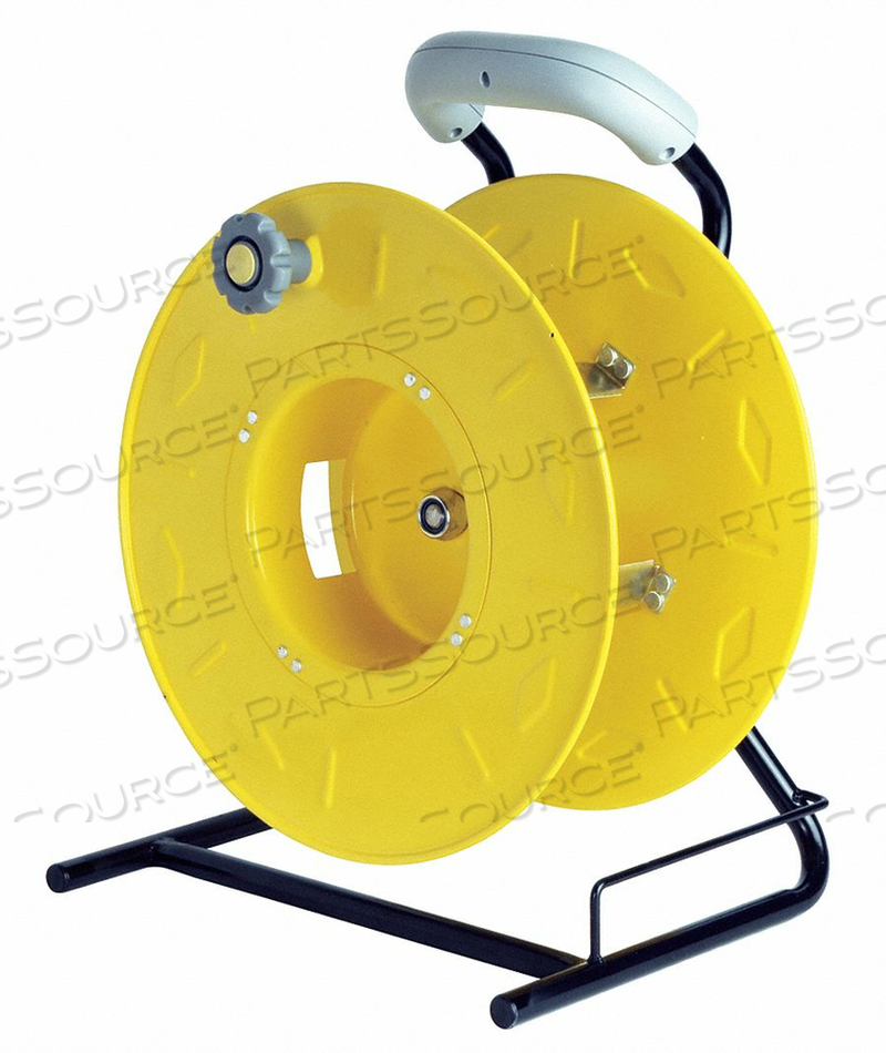CORD STORAGE REEL, WINDING METHOD HAND OPERATED, REEL CAPACITY 100 FT OF 12/3 CORD, 125 FT OF 14/3 CORD, 200 FT OF 16/3 CORD, REEL COLOR YEL by Lumapro Products CORD STORAGE REEL, WINDING METHOD HAND OPERATED, REEL CAPACITY 100 FT OF 12/3 CORD, 125 FT OF 14/3 CORD, 200 FT OF 16/3 CORD, REEL COLOR YEL by Lumapro Products
