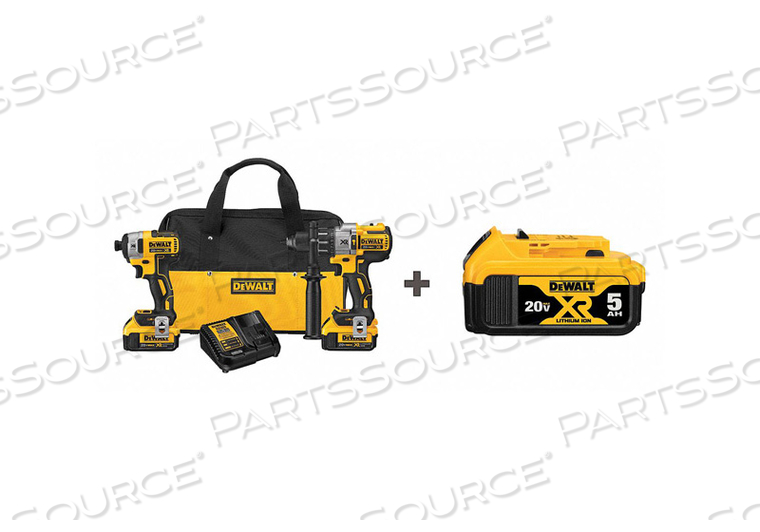 CORDLESS COMBINATION KIT 20.0V 2 TOOLS by DeWalt