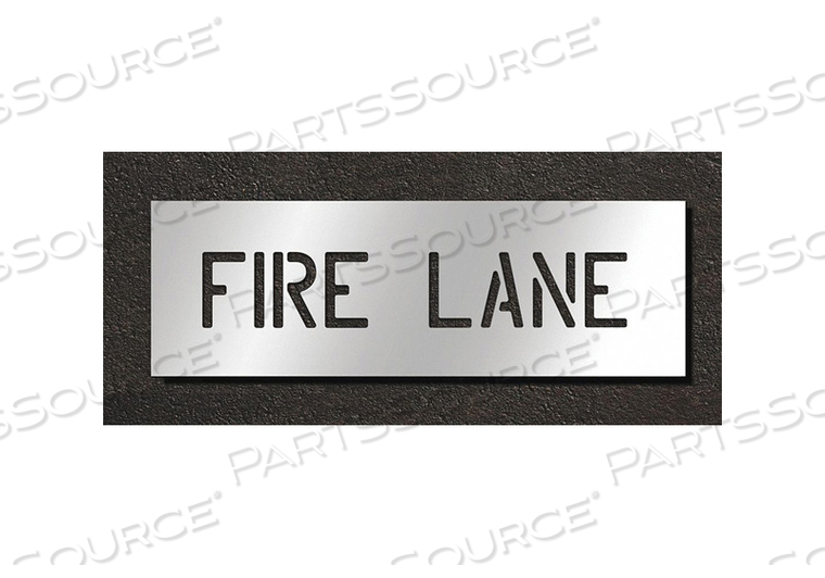 PAVEMENT STENCIL FIRE LANE by RAE Products & Chemicals Corp. PAVEMENT STENCIL FIRE LANE by RAE Products & Chemicals Corp.